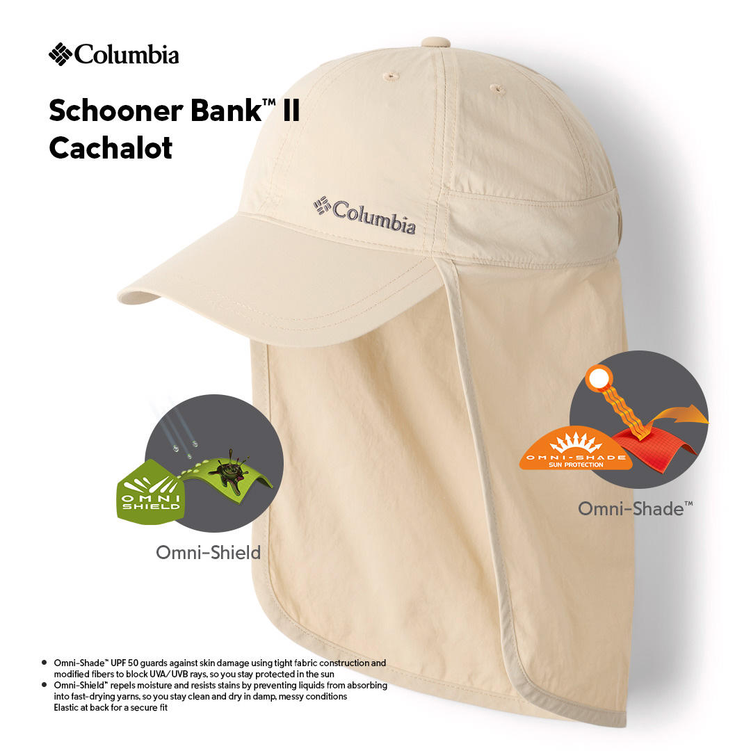 Columbia Unisex Beige Omni-Shade Schooner Bank II Cachalot (Sun Protection)