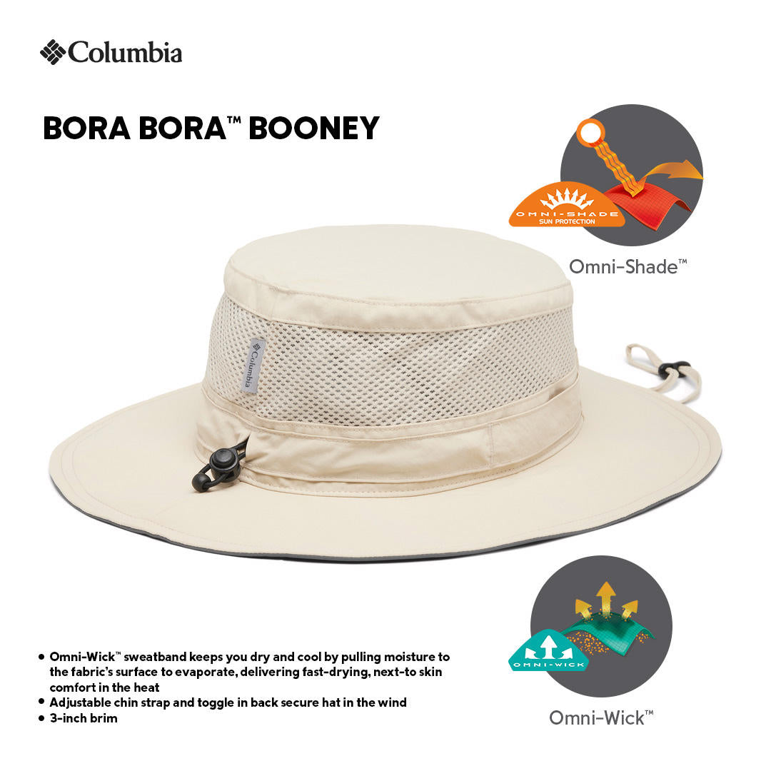 Columbia Unisex White Bora Bora Booney Hat Providing Sun Protection