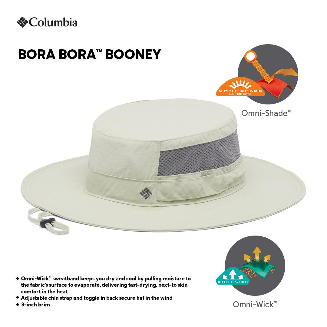 Columbia Unisex Green Bora Bora Booney Hat with Superior Sun Protection