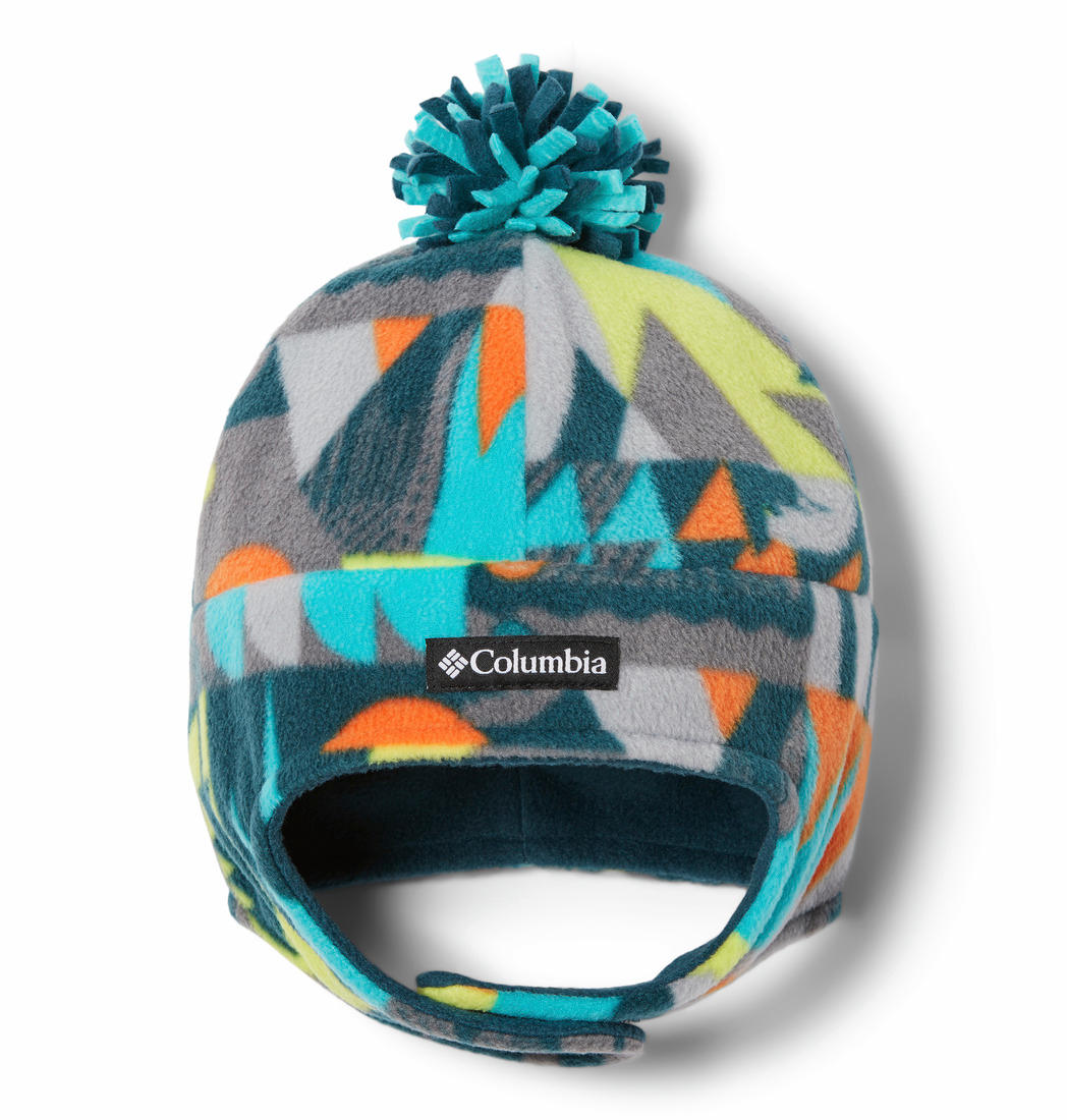 Columbia Boys' Frosty Trail II Beanie - Fleece Earflap Hat With Pom Pom For Winter