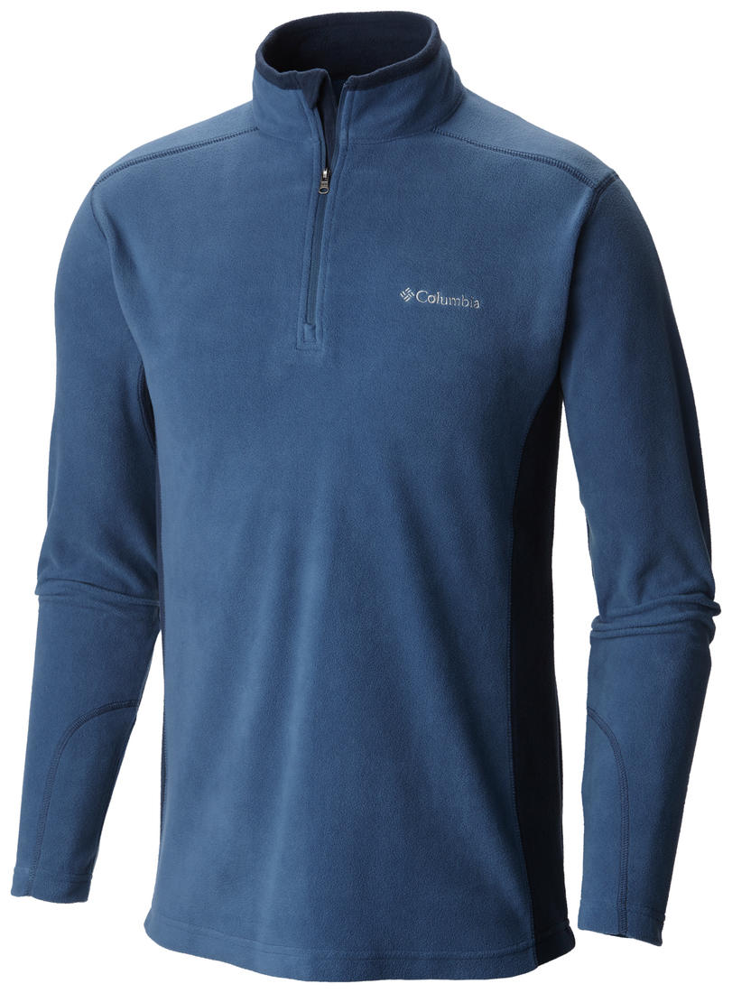 Columbia Men Blue Klamath Range II Half Zip (Sun Protection)