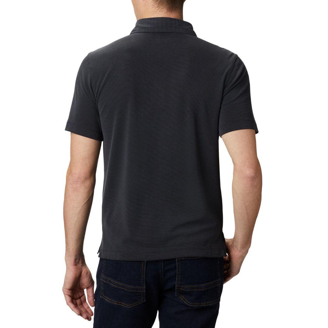 Columbia Men Black Sun Ridge Polo (Sun Protection)