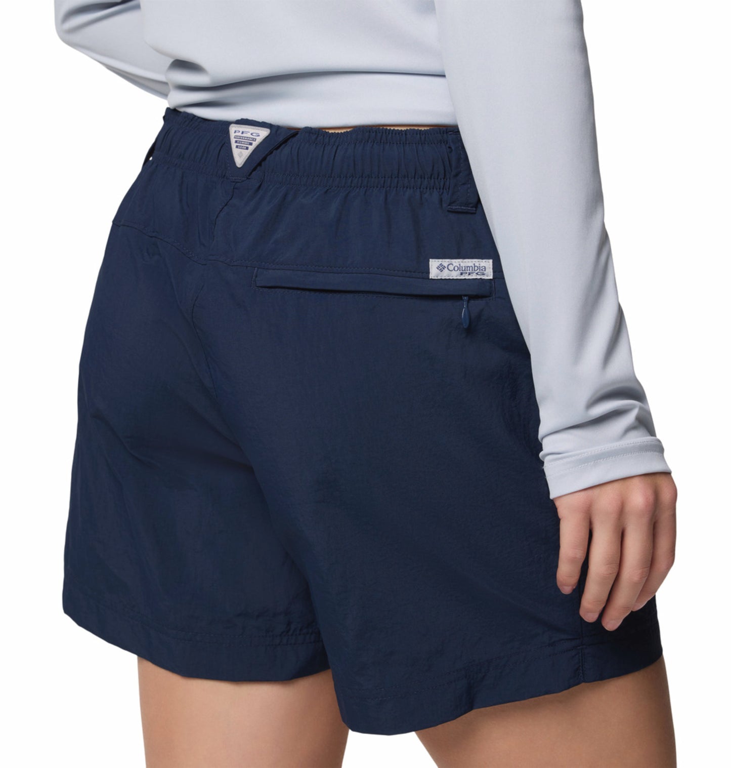 Columbia Women Navy Blue Omni-Shade W Backcast II Short