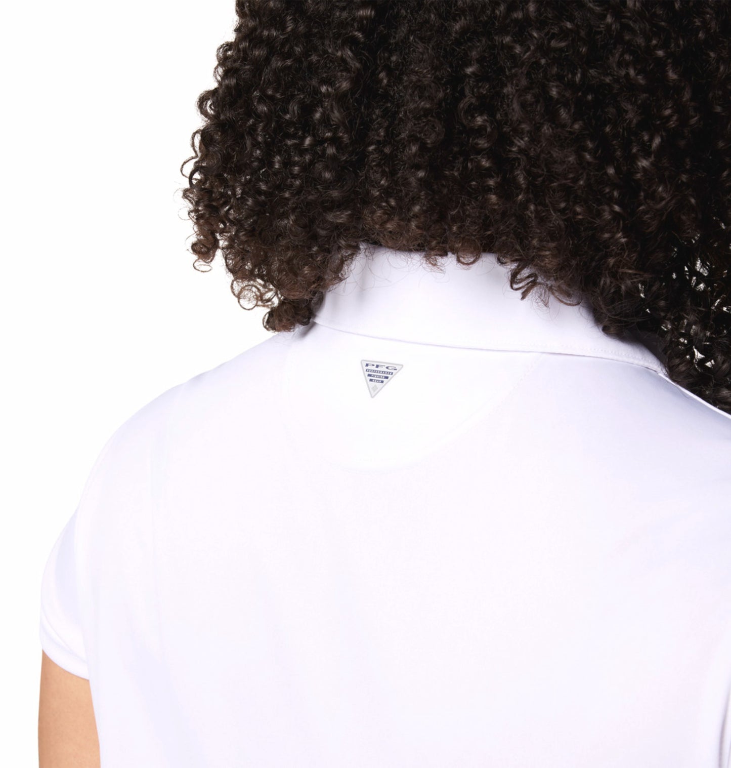 Columbia Women White Omni-Shade Tidal Polo Tshirt