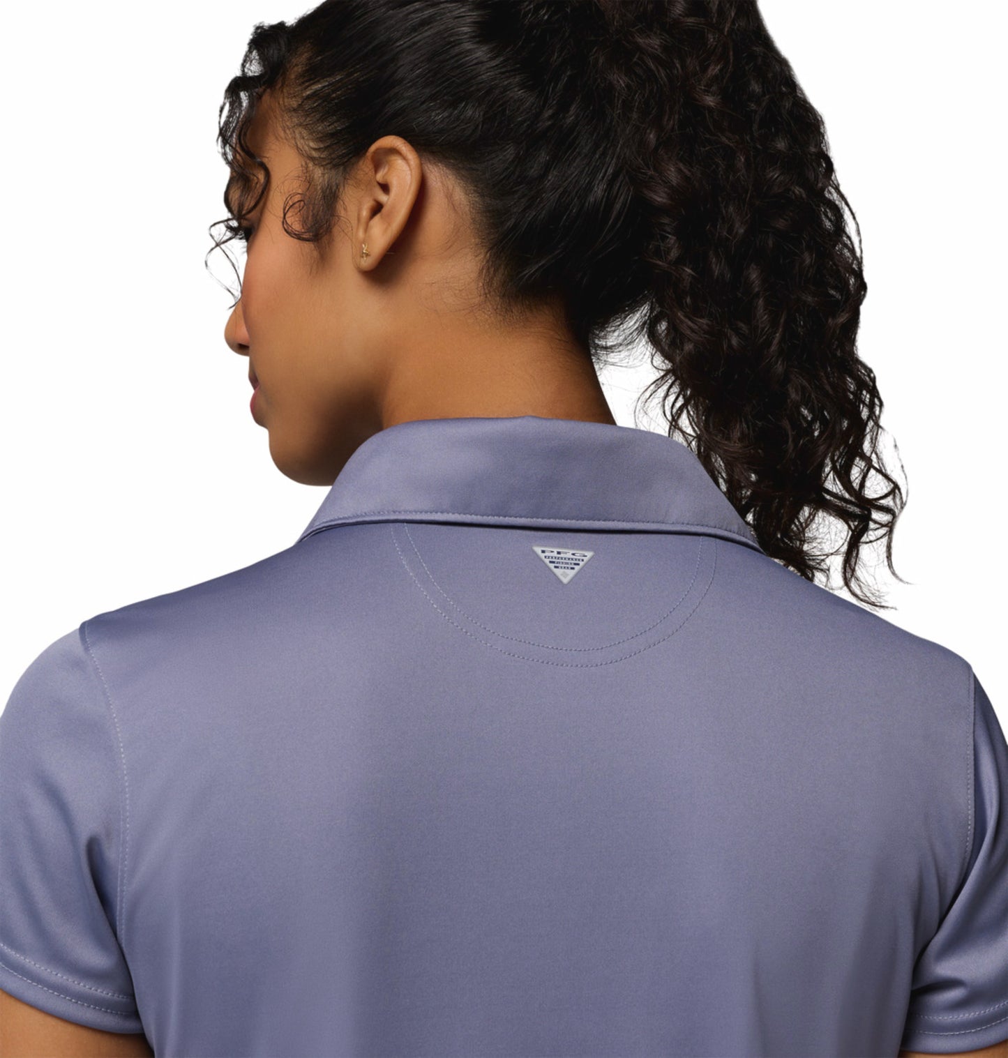 Columbia Women Blue Omni-Shade Tidal Polo Tshirt