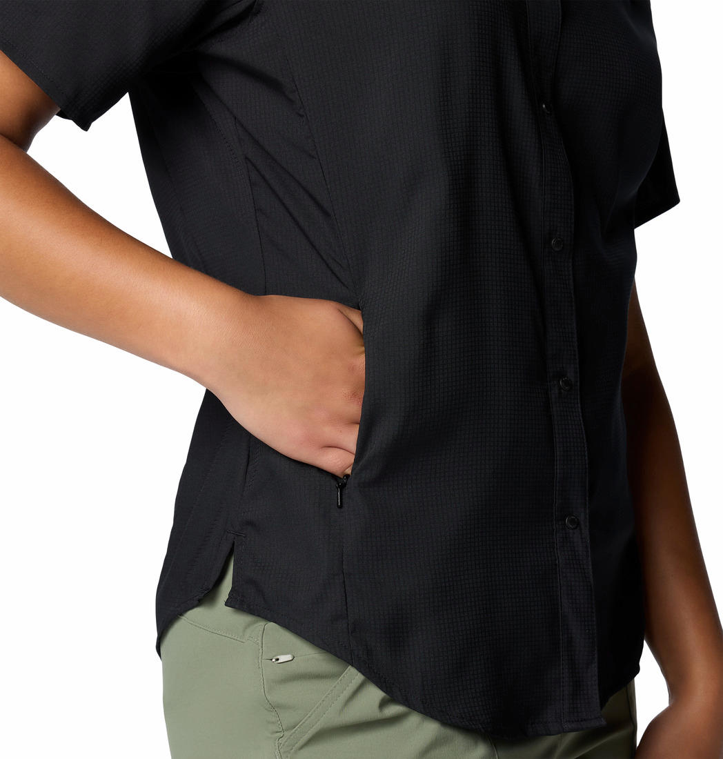 Columbia Women Black Omni-Shade Womens Tamiami II Shirt (Sun Protection)