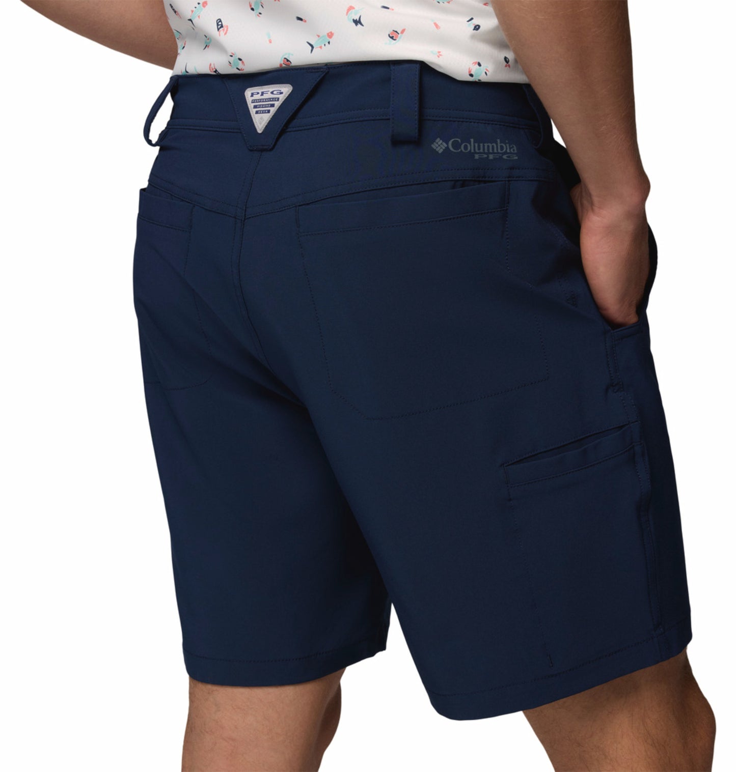 Columbia Men’s Navy Blue Omni-Shade Terminal Tackle III Outdoor Shorts