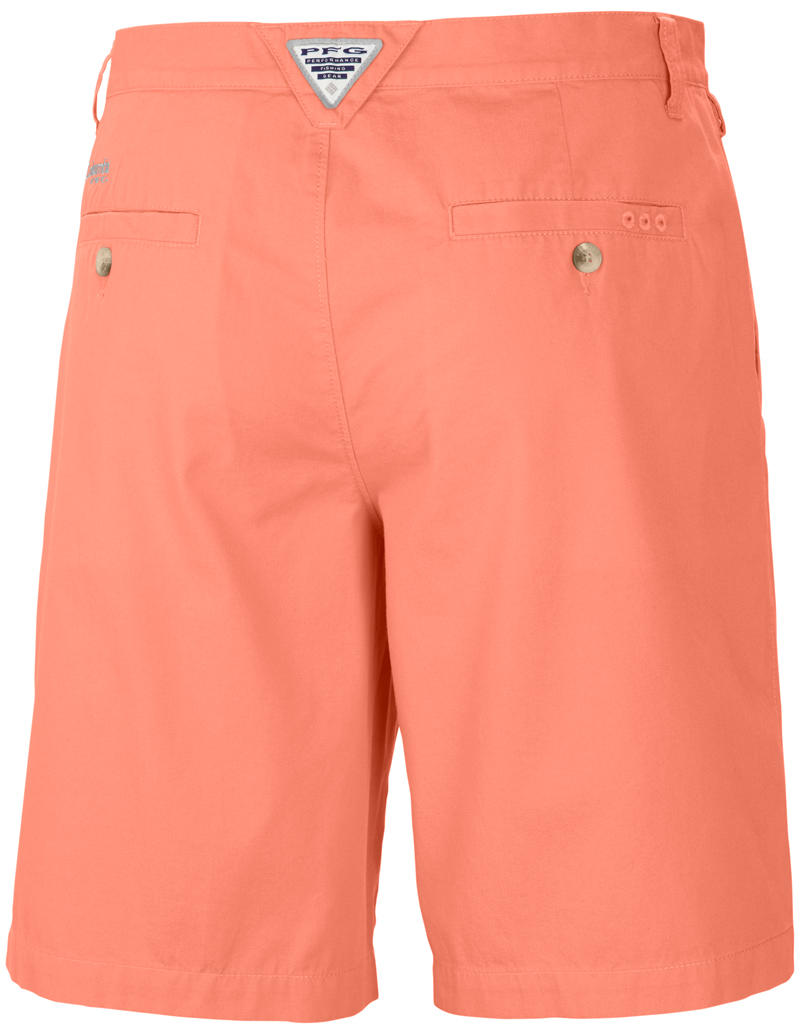 Columbia Men's Orange Bonehead Shorts Featuring UPF 30 Sun Protection