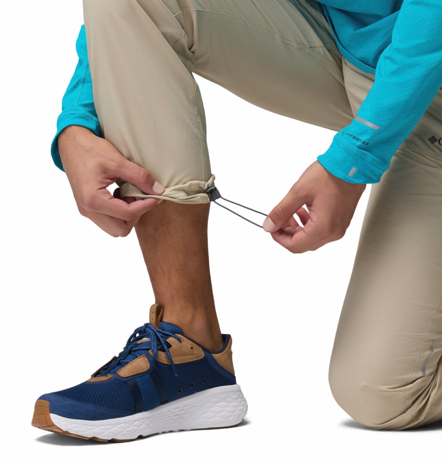 Columbia Men Beige Omni-Freeze PFG Pro Guide Technical Pant