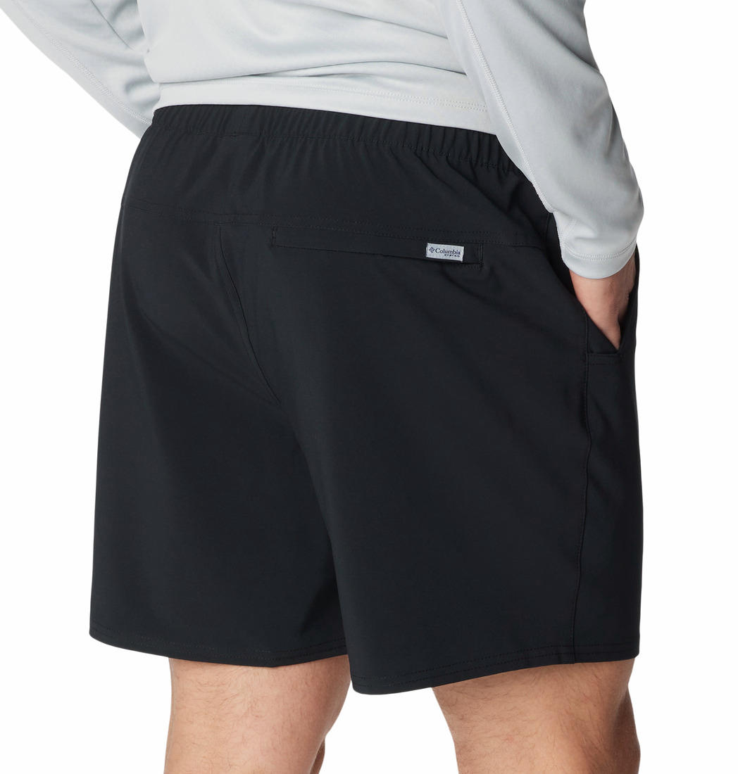 Columbia Men Black Omni-Shade Terminal Roamer Stretch Shorts (Sun Protection)