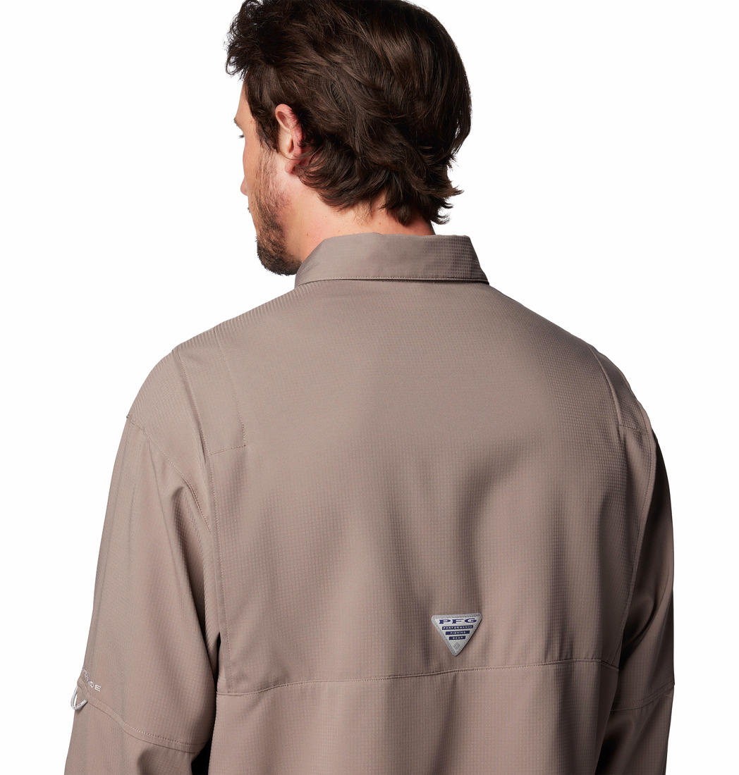 Columbia Men Brown Omni-Shade Tamiami II Shirt (Sun Protection)
