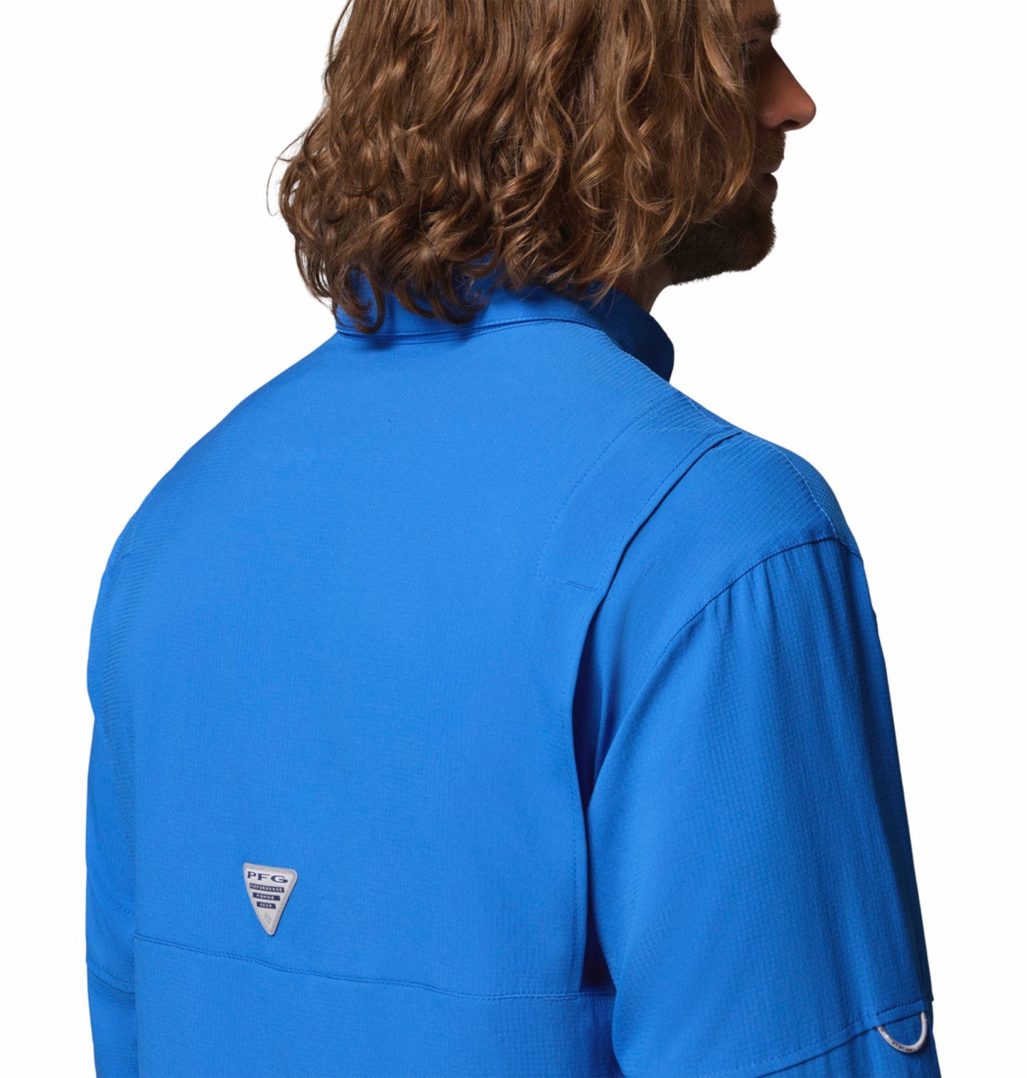 men blue omni shade tamiami ii long sleeve shirt plus size
