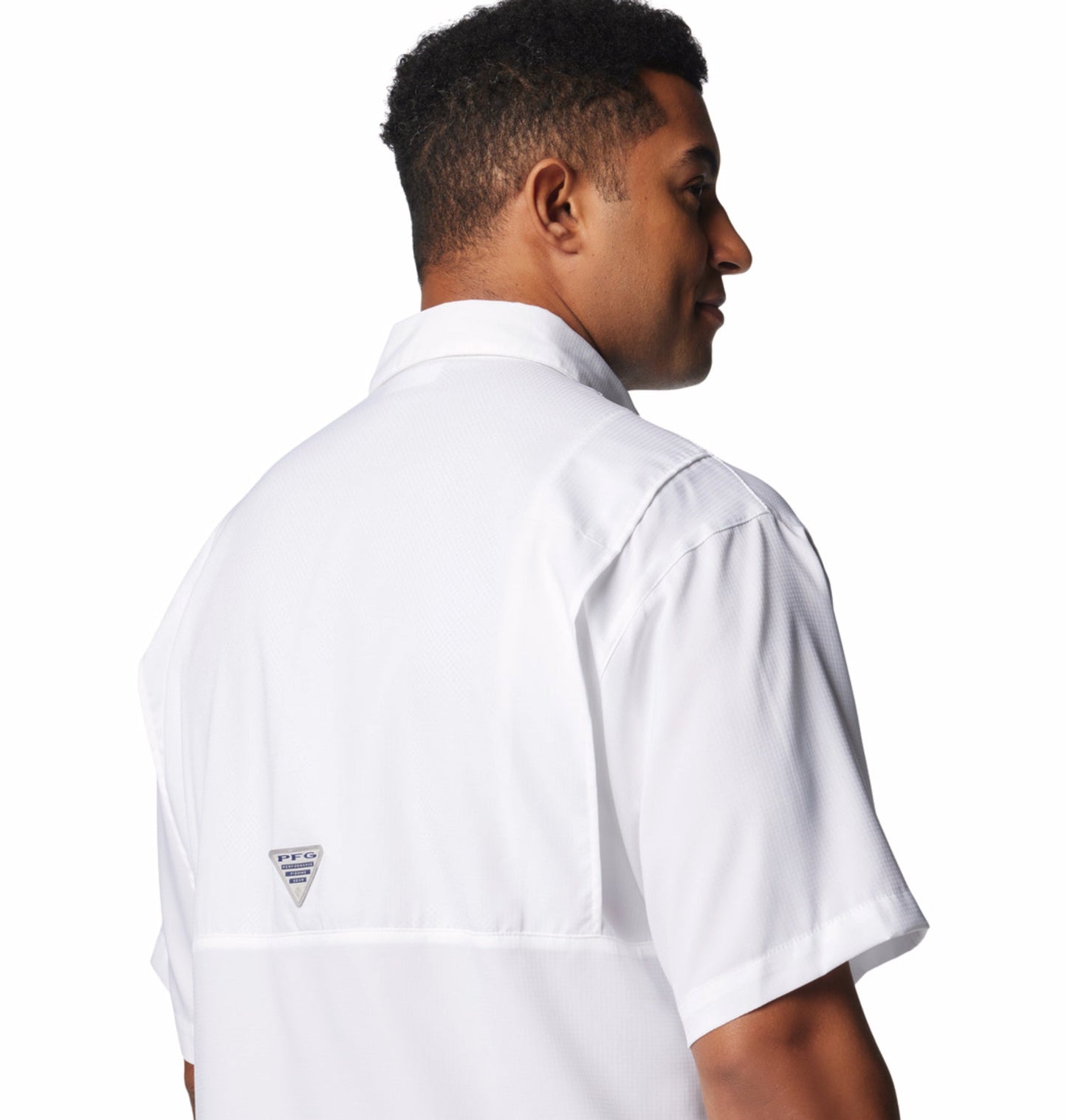 men white omni shade tamiami ii short sleeve shirt plus size