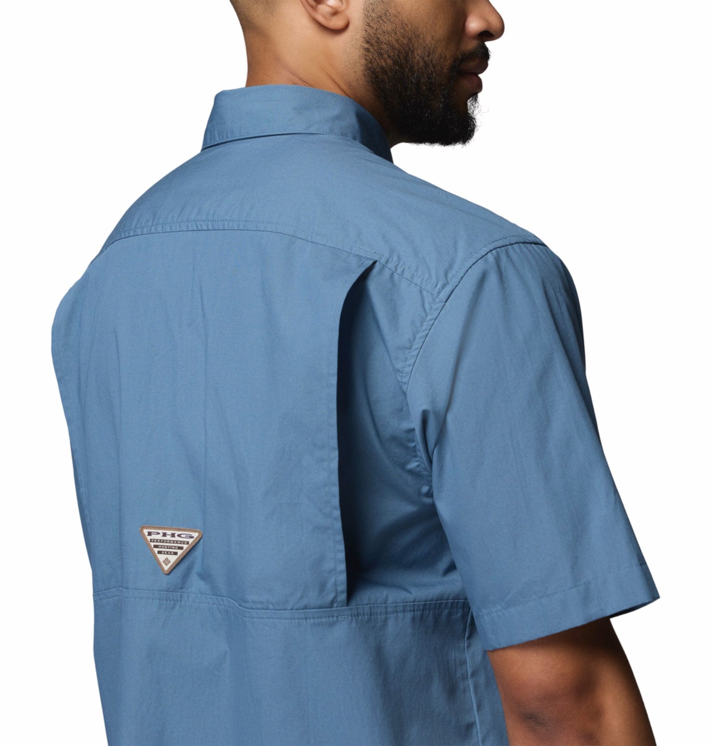 men blue sharptail short sleeve shirt