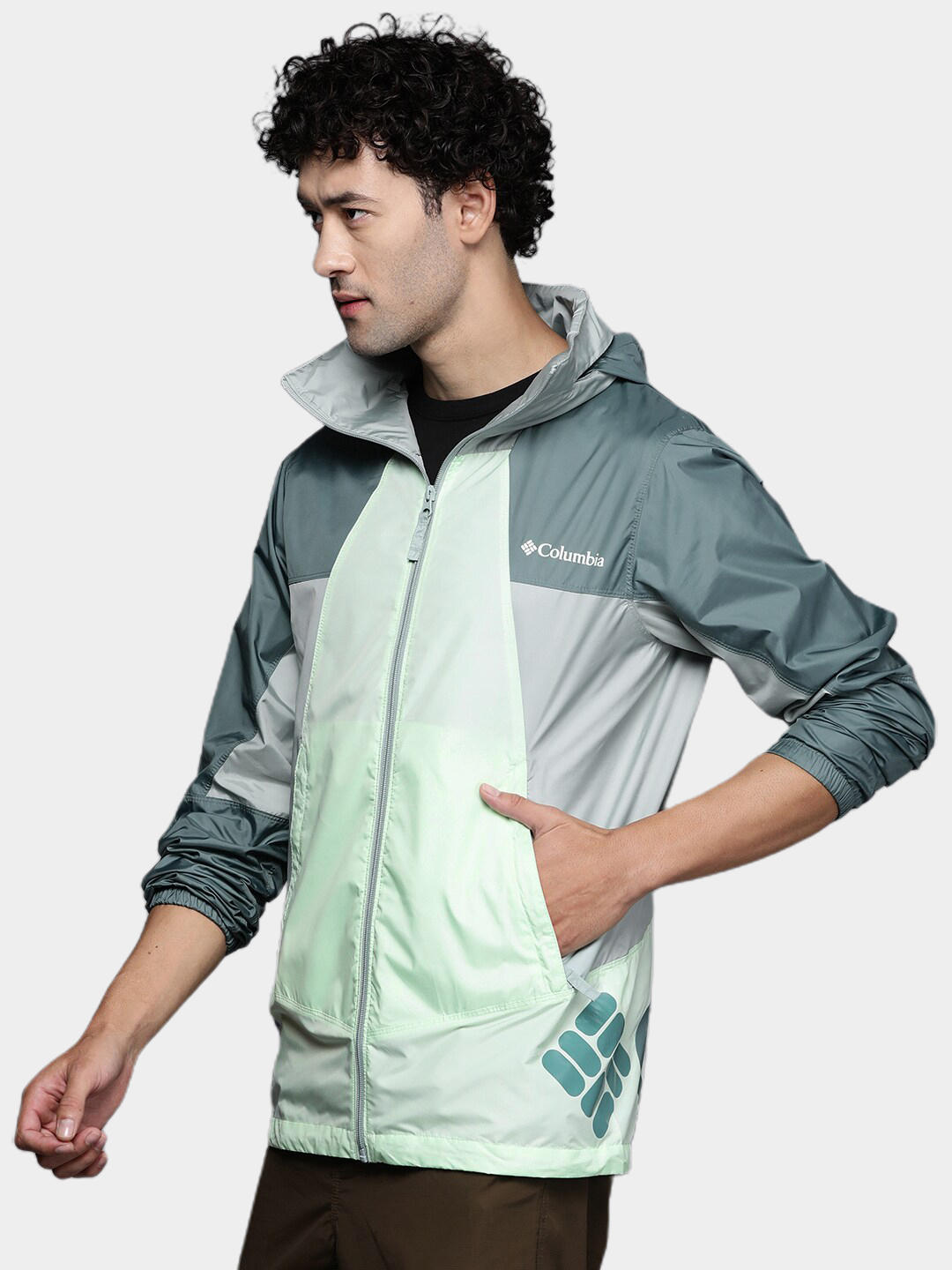Columbia Men’s Waterproof Insulated Green Windbreaker Jacket
