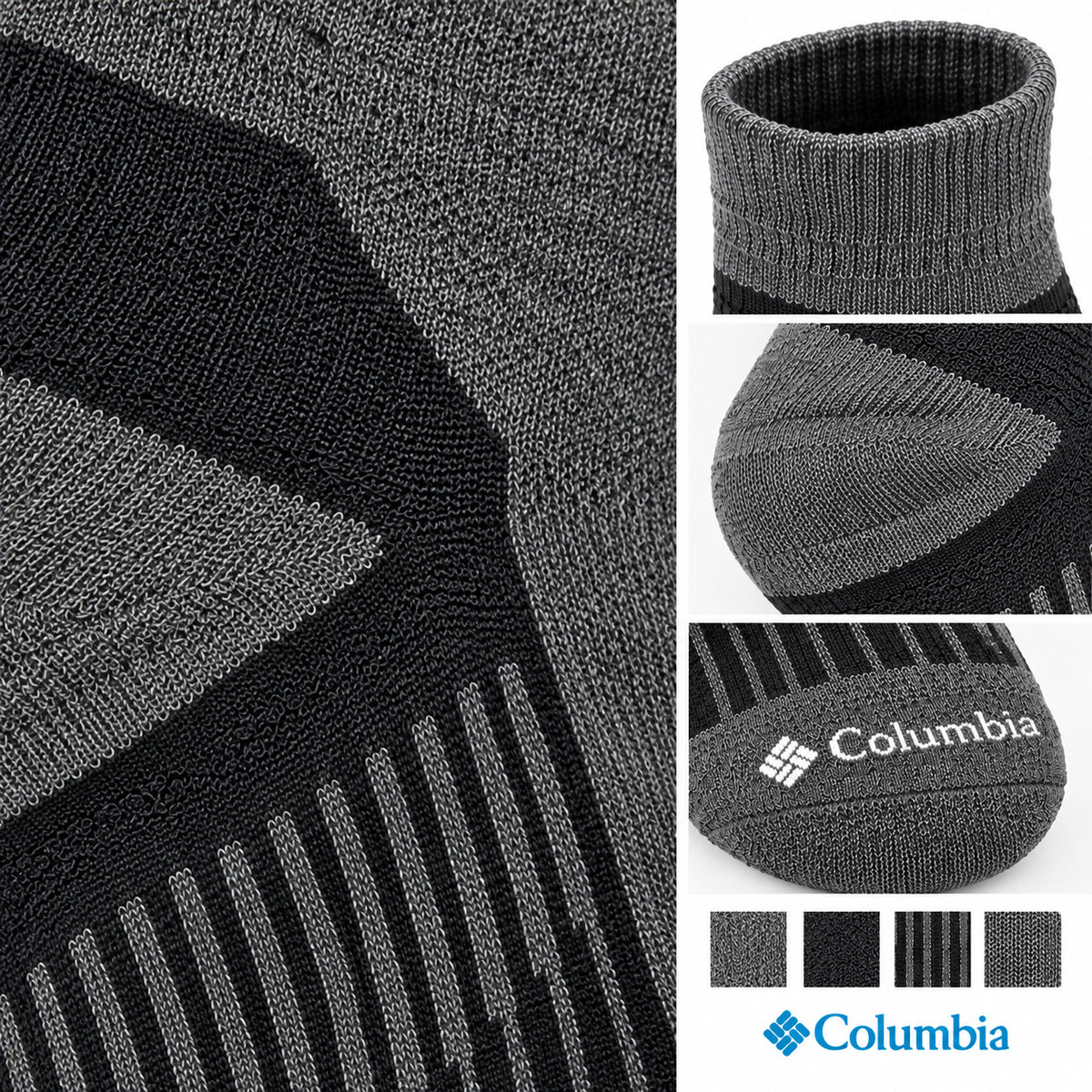 Columbia Unisex Grey Low Cut Running Socks (Non Returnable)