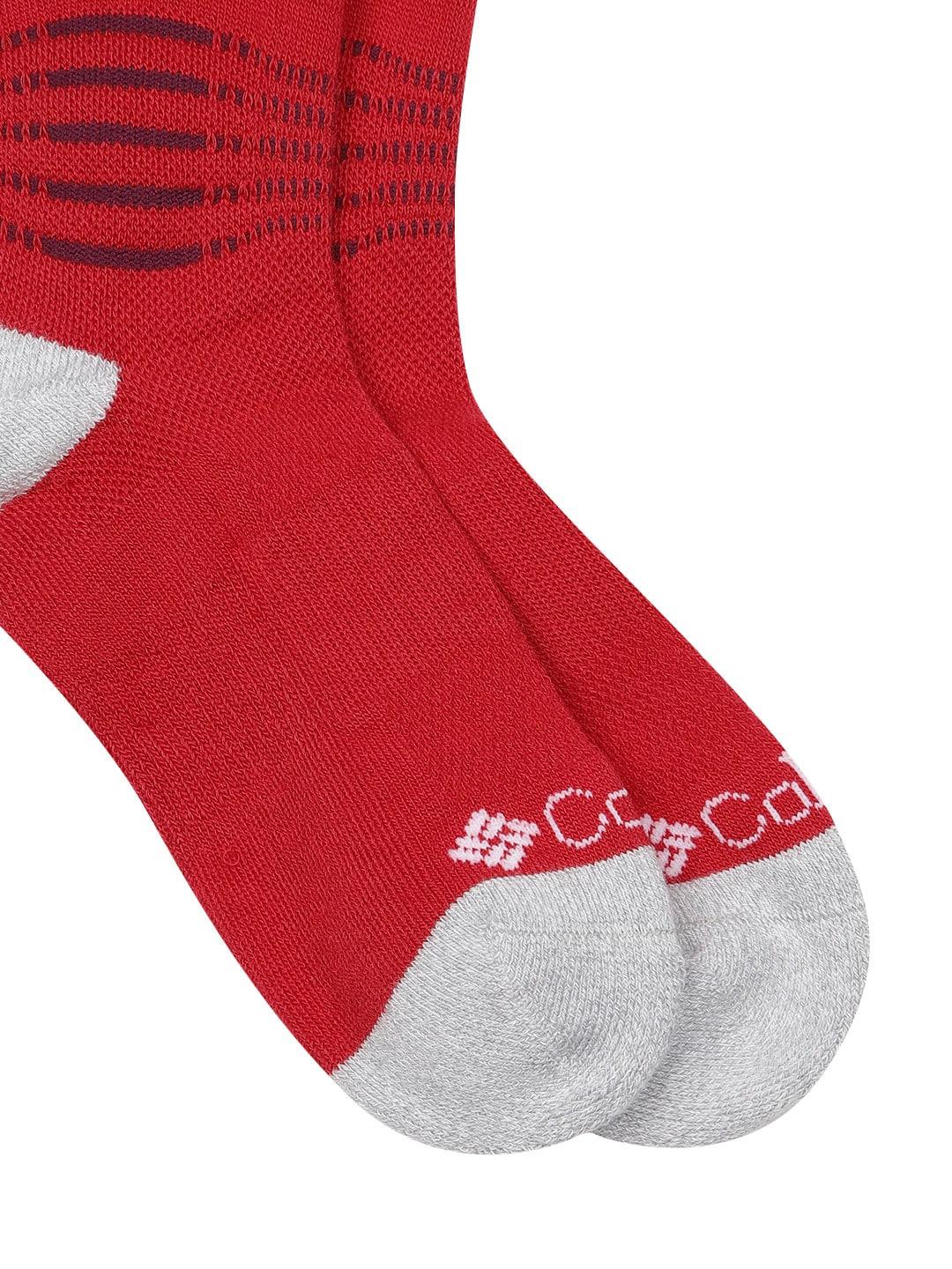 Columbia Unisex Red SOCKS UX 1P HIK CRW MD WT SML (1 Pair) (Non Returnable)