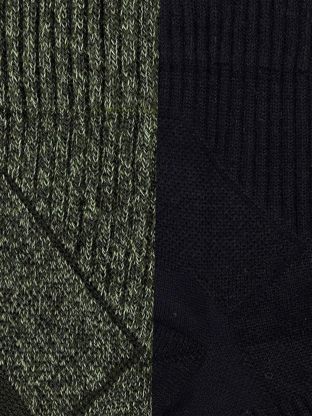Columbia Men Black SOCKS MN 2P HIKE QTR-HEELPWR 2 (2 Pair) (Non Returnable)
