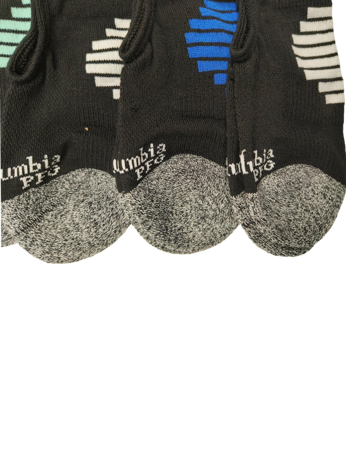 Columbia Men Black 4P PFG Eclps Liner Socks - Pack of 2
