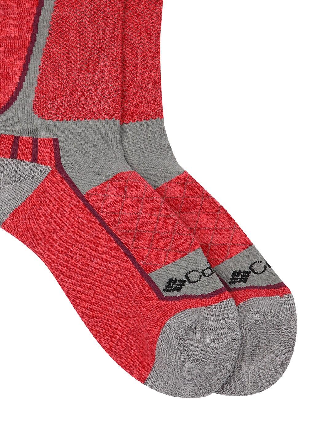 Columbia Unisex Grey SOCKS UX 1P SKI OTC/MED 1 PAIR (1 Pair) (Non Returnable)