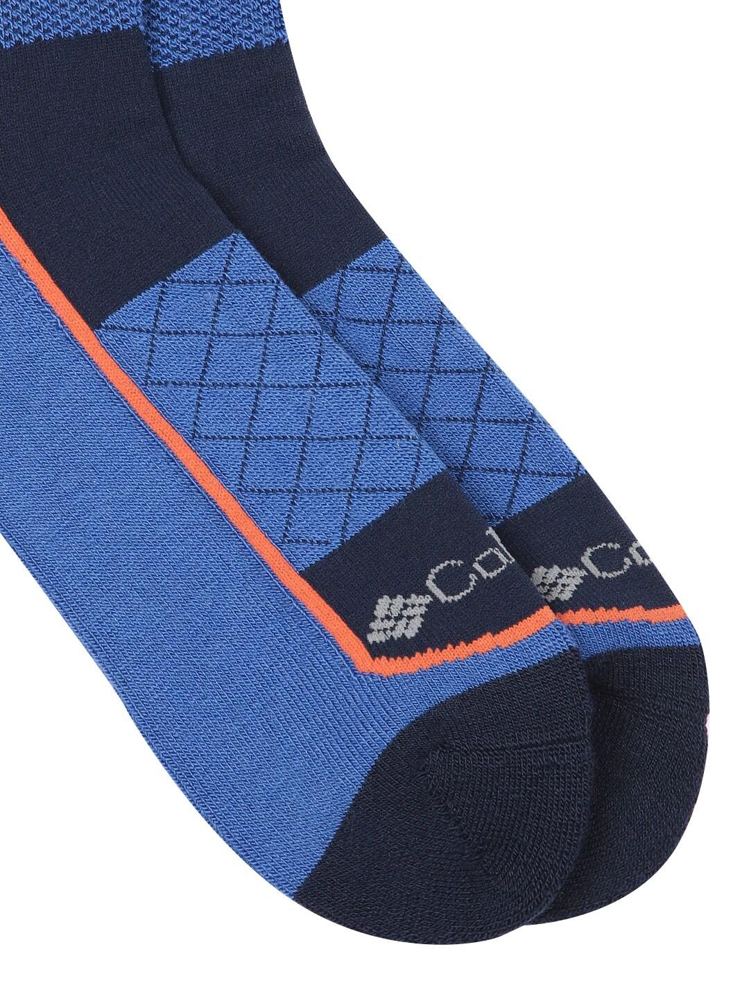 Columbia Unisex Navy Blue SOCKS UX 1P SKI OTC/LRG 1 PAIR (1 Pair) (Non Returnable)