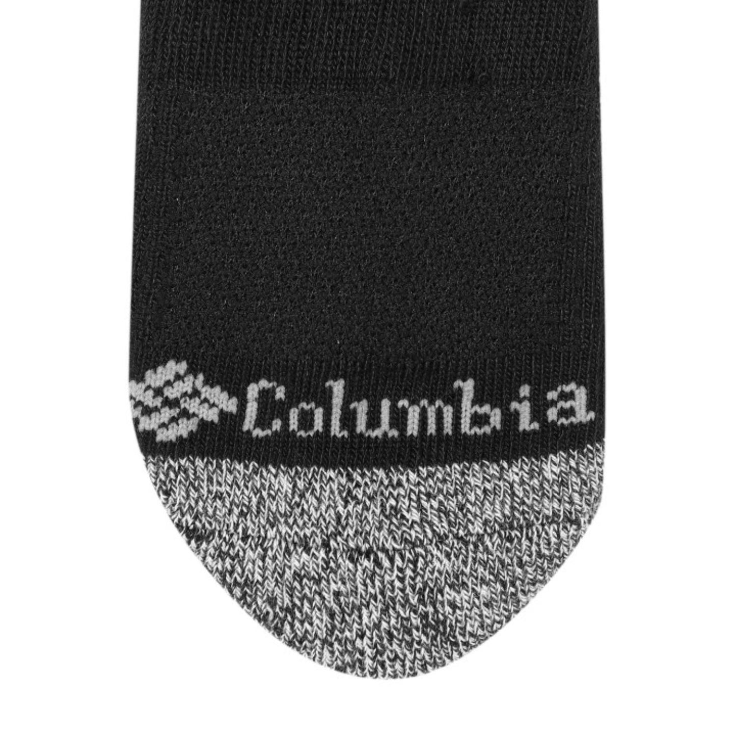 Columbia Men Black FASHION QUARTER WITH PIQUE FOOTBED (6 Pair) (Non Returnable)