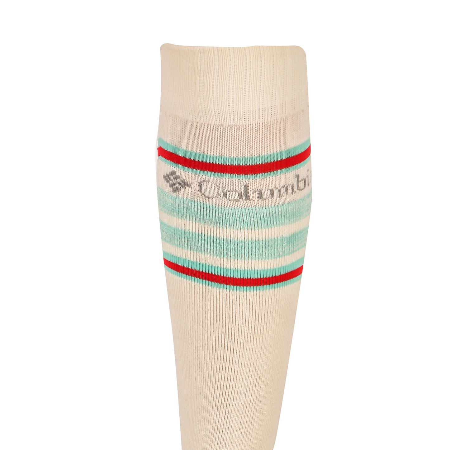 Columbia Unisex White SOCKS UX 1P SKI OTC-SNOWDRF/M (1 Pair) (Non Returnable)