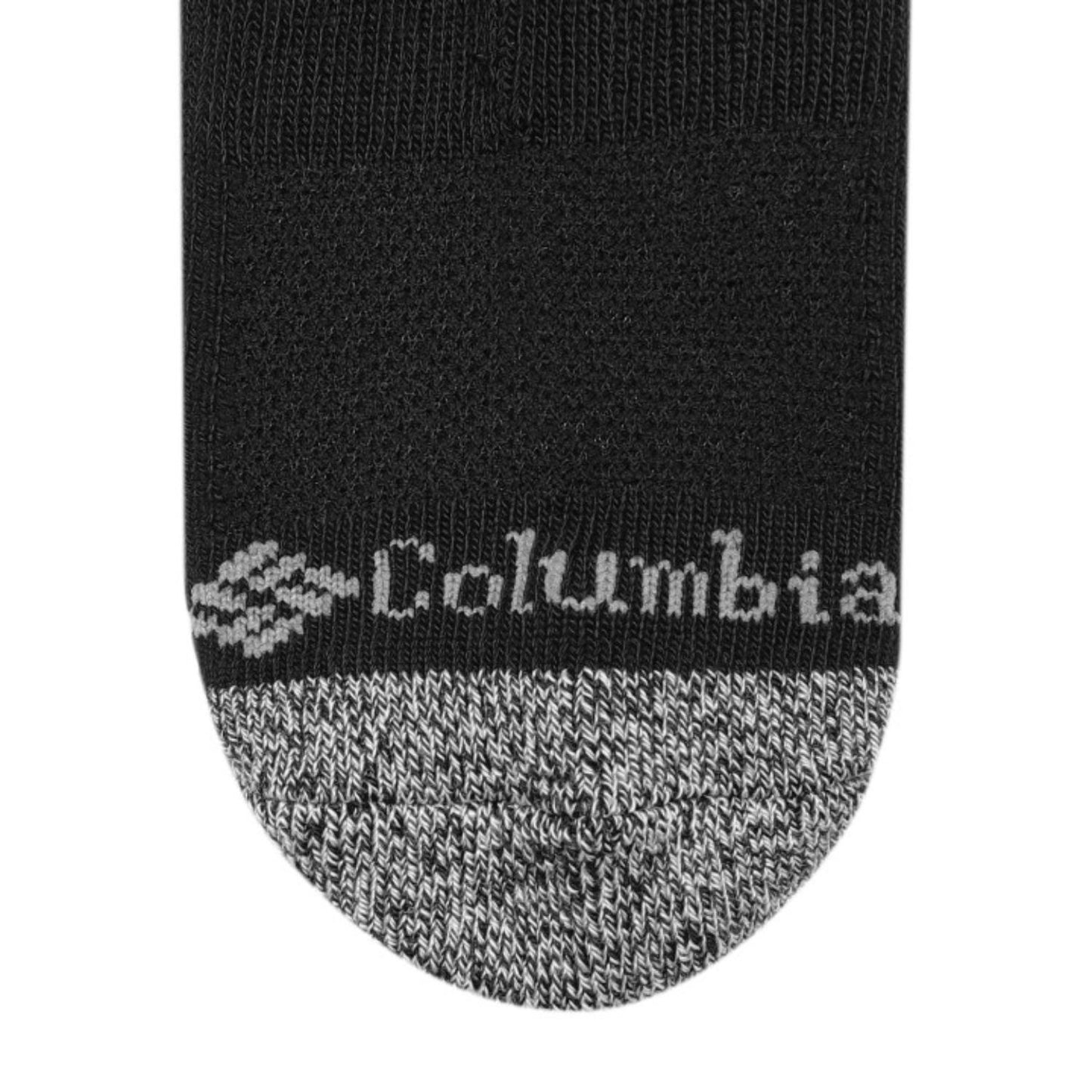 Columbia Men Black FASHION CREW WITH PIQUE FOOTBED (6 Pair) (Non Returnable)