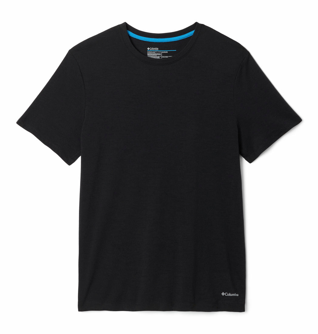 Columbia Men Black Omni-Wick Merino Wool Tshirt