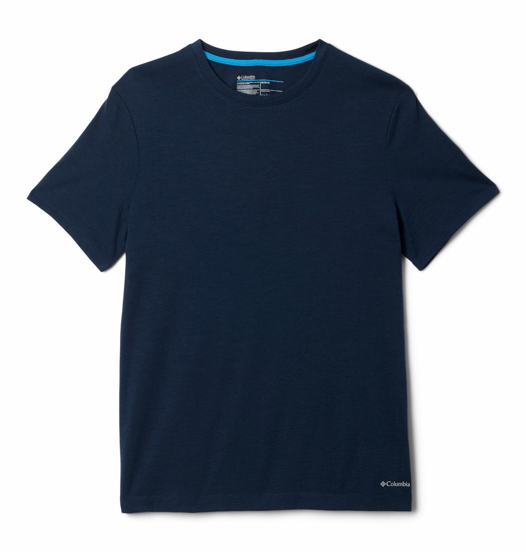 Columbia Men Blue Omni-Wick Merino Wool Tshirt