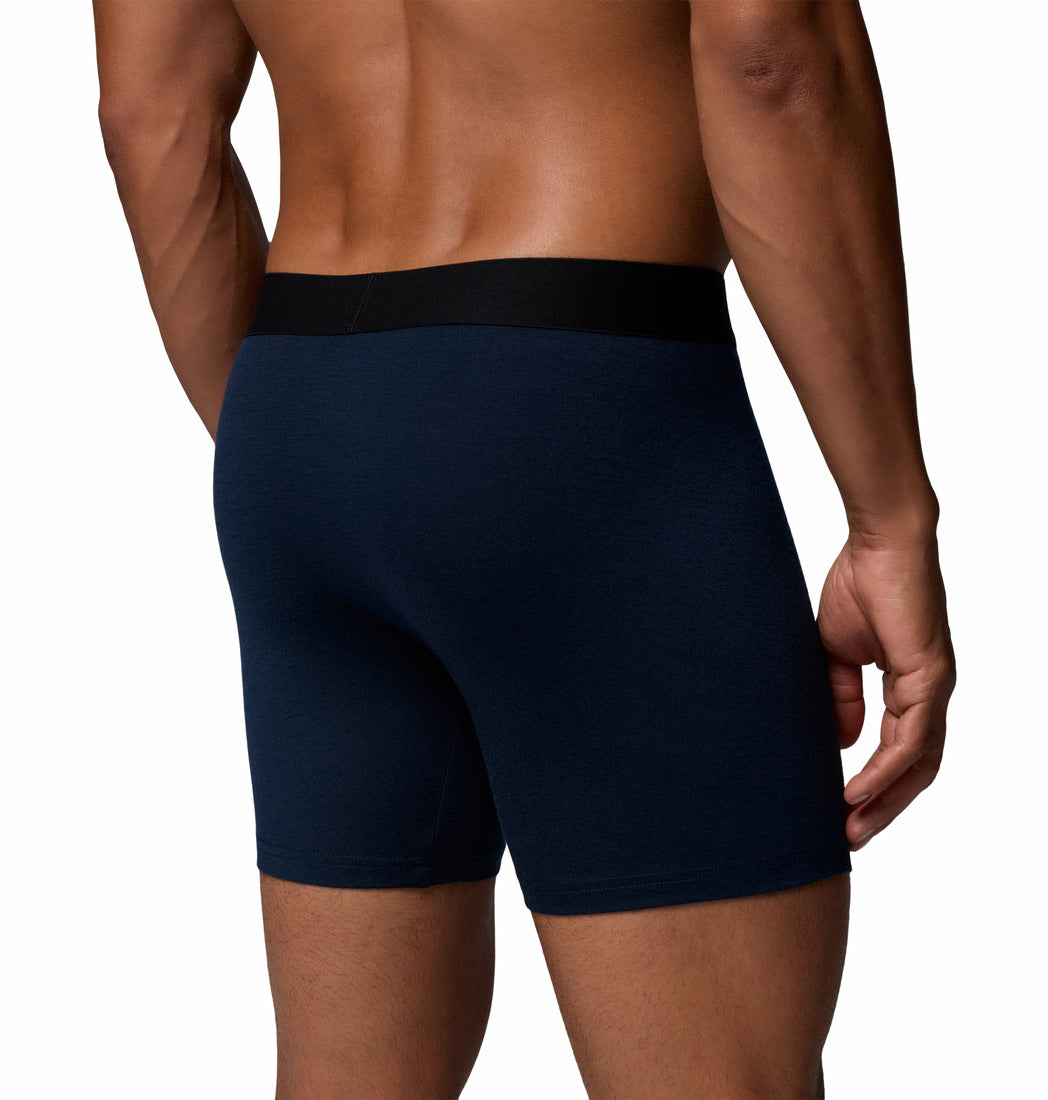 Columbia Men Multicolor Omni-Wick Merino Wool Boxer Brief - Pack of 2 (Non-Returnable)