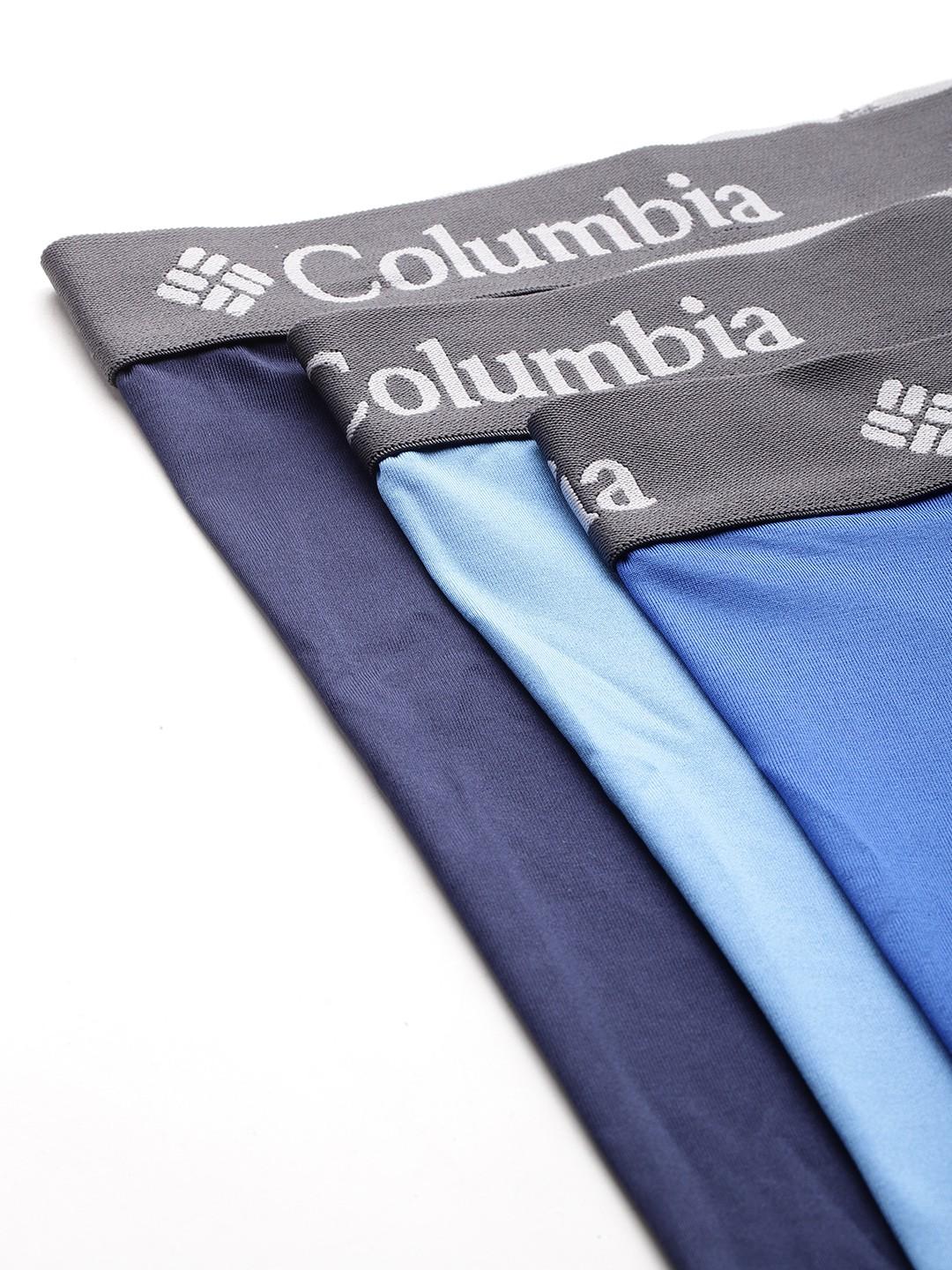 Columbia Men Multicolor Polyester Stretch Boxer Briefs - Pack of 3 (Non-Returnable)
