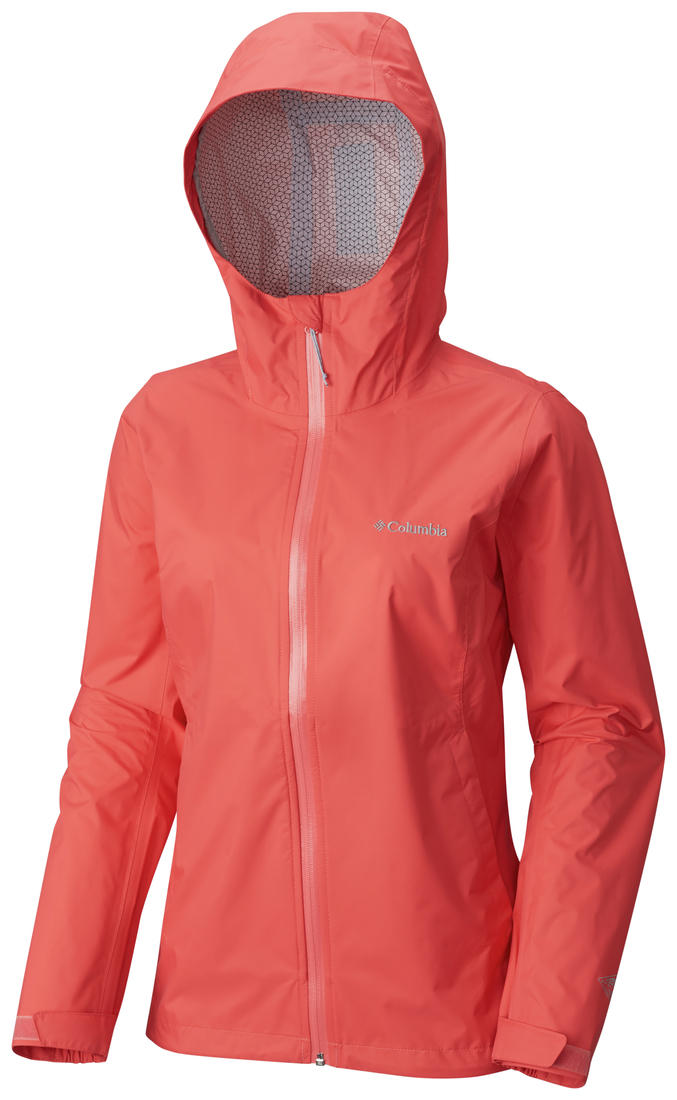 Columbia Women Pink EvaPOURation Jacket Waterproof