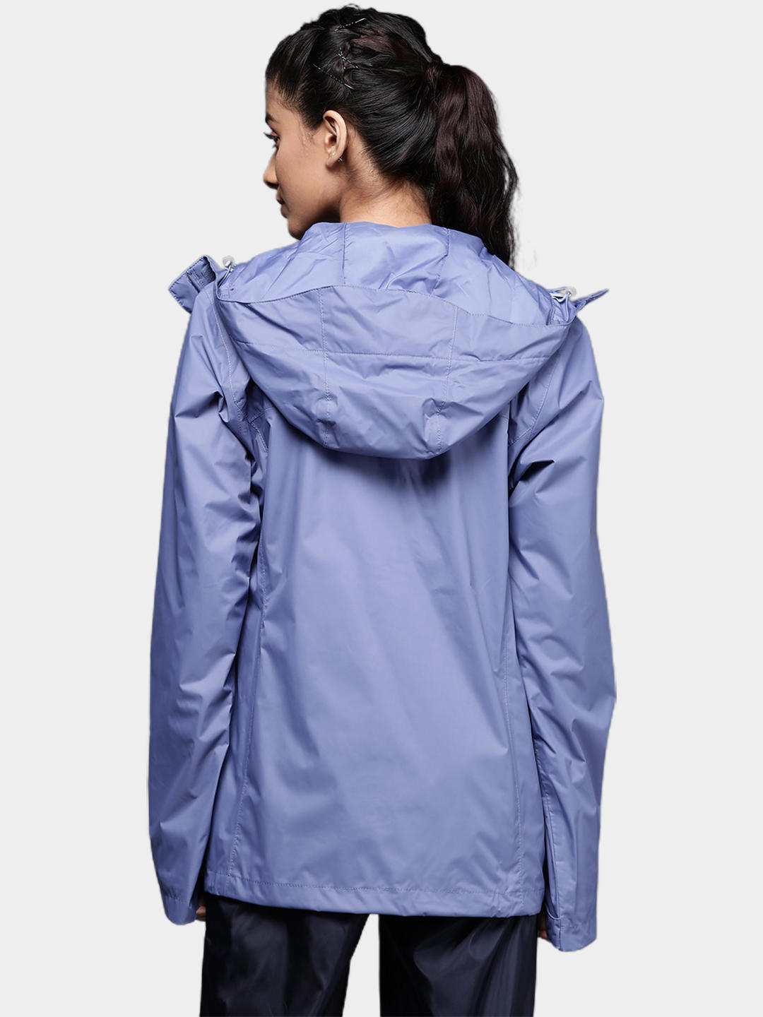 Columbia Women’s Blue Omni-Tech Arcadia II Waterproof Hooded Rain Jacket