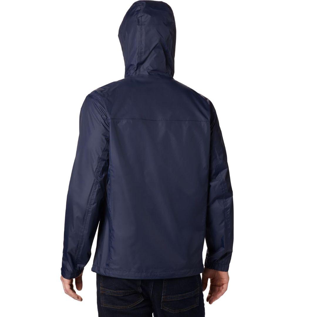 Columbia Men’s Navy Blue Omni-Tech Watertight II Hooded Rain Jacket