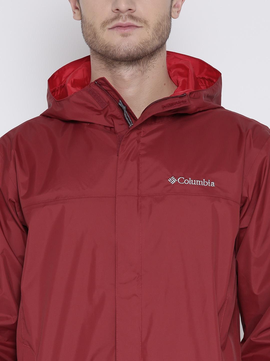 Columbia Men’s Red Watertight II Jacket Waterproof Reliable Rain Gear