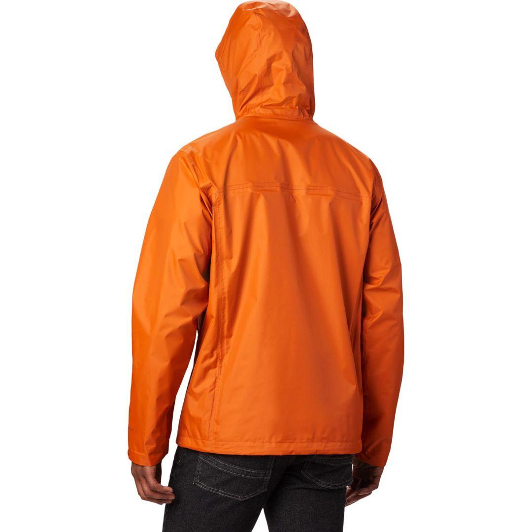 Columbia Men’s Orange Watertight II Jacket Waterproof Lightweight Rainwear