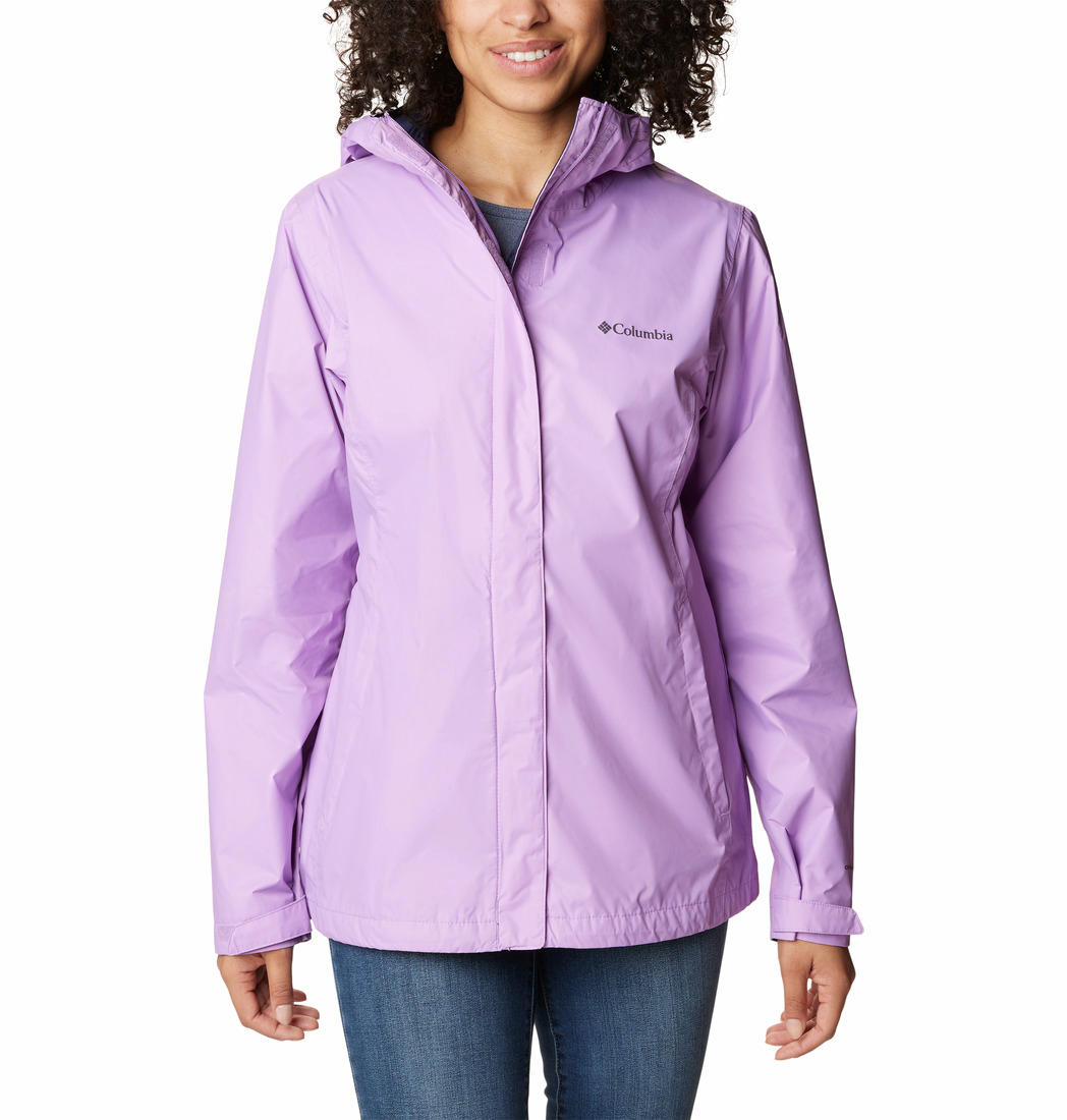 Columbia Women Purple Arcadia II Jacket Waterproof