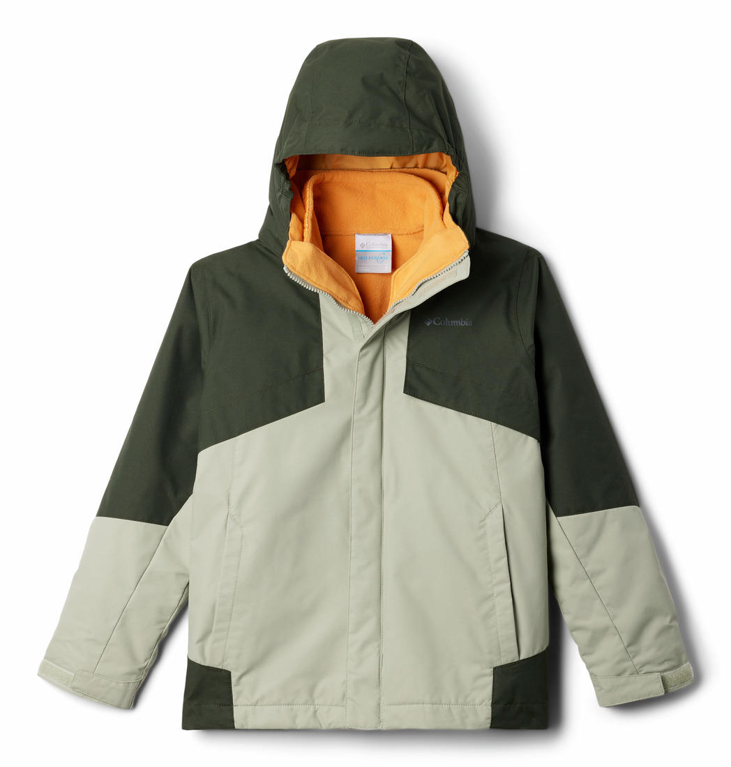 Columbia Kids Boys Green Bugaboo III Fleece Interchange Jacket