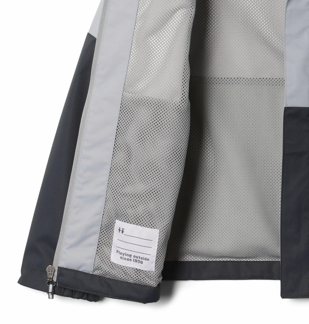Columbia Kids Boys Grey Hikebound Jacket Waterproof