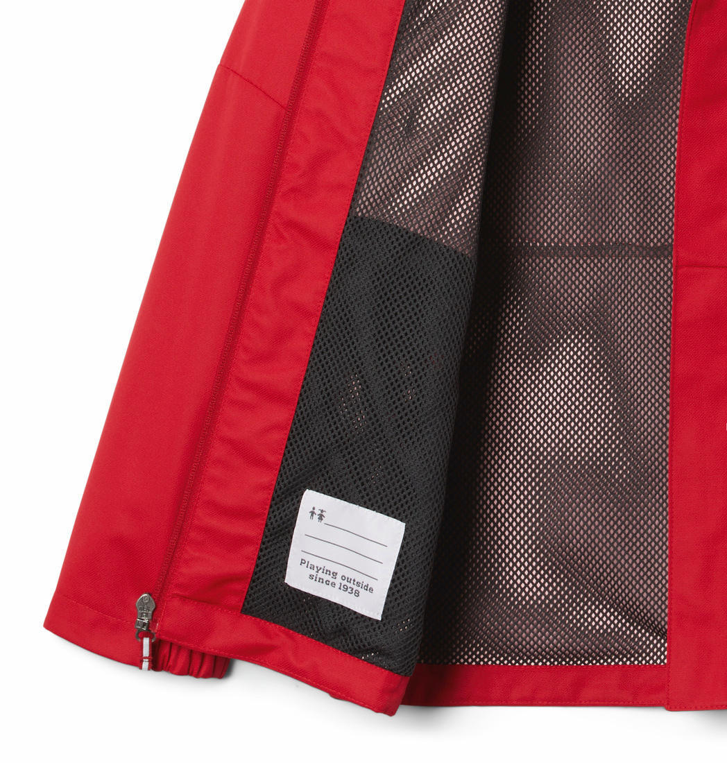 Columbia Kids Boys Red Hikebound Jacket Waterproof
