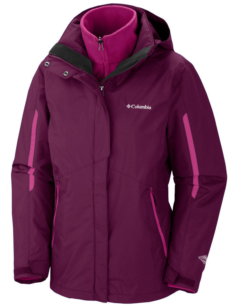 Columbia Women Purple Bugaboo Interchange Jacket
