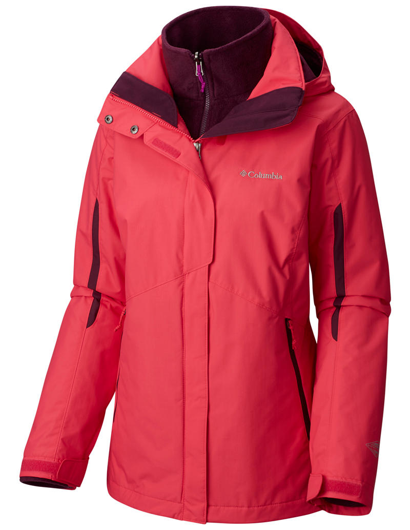 Columbia Women Red Bugaboo Interchange Jacket