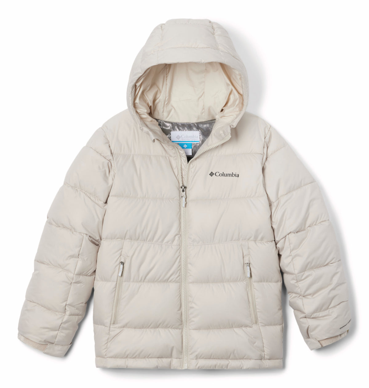 Columbia Kids Unisex Beige Omni-Heat Reflective Pike Lake II Hooded Down Jacket