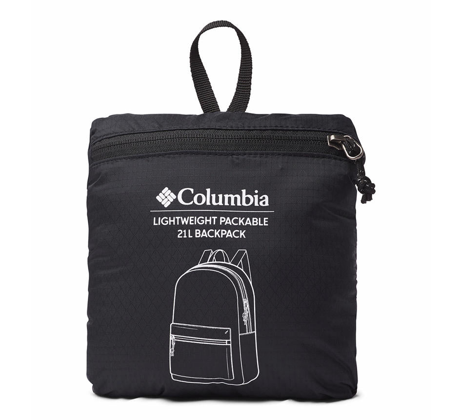 Columbia Unisex Black Lightweight Packable 21L Backpack