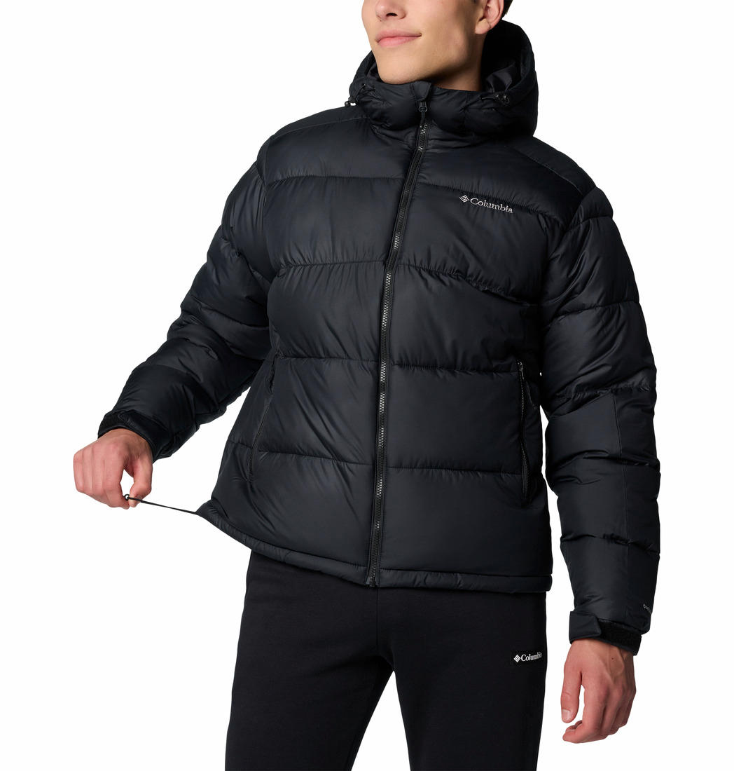 A Men Wearing Columbia Men Black Pike Lake II Hooded Jacket