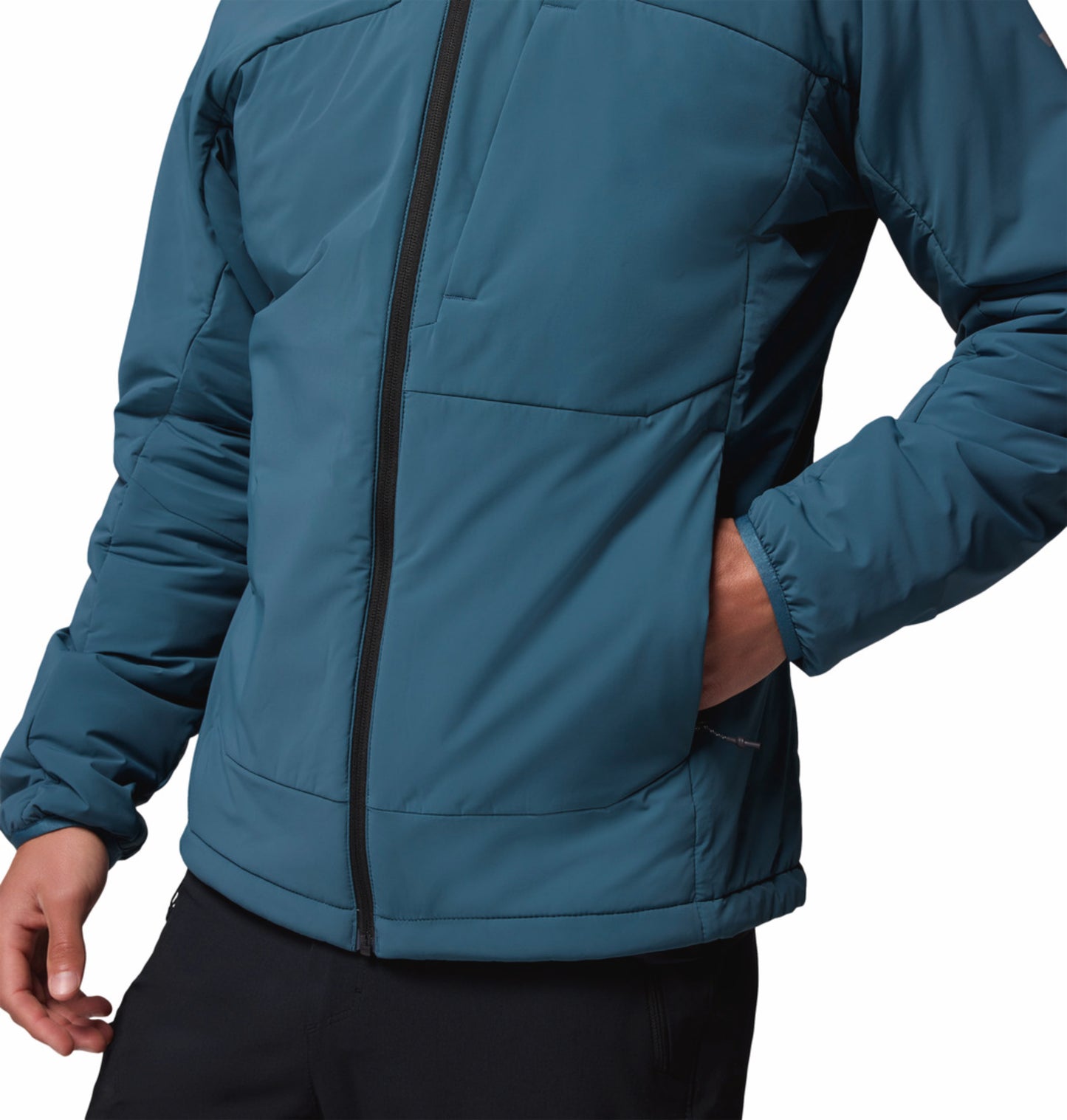 Columbia Men Blue Omni-Shield Silver Leaf Lite Hooded Down Jacket