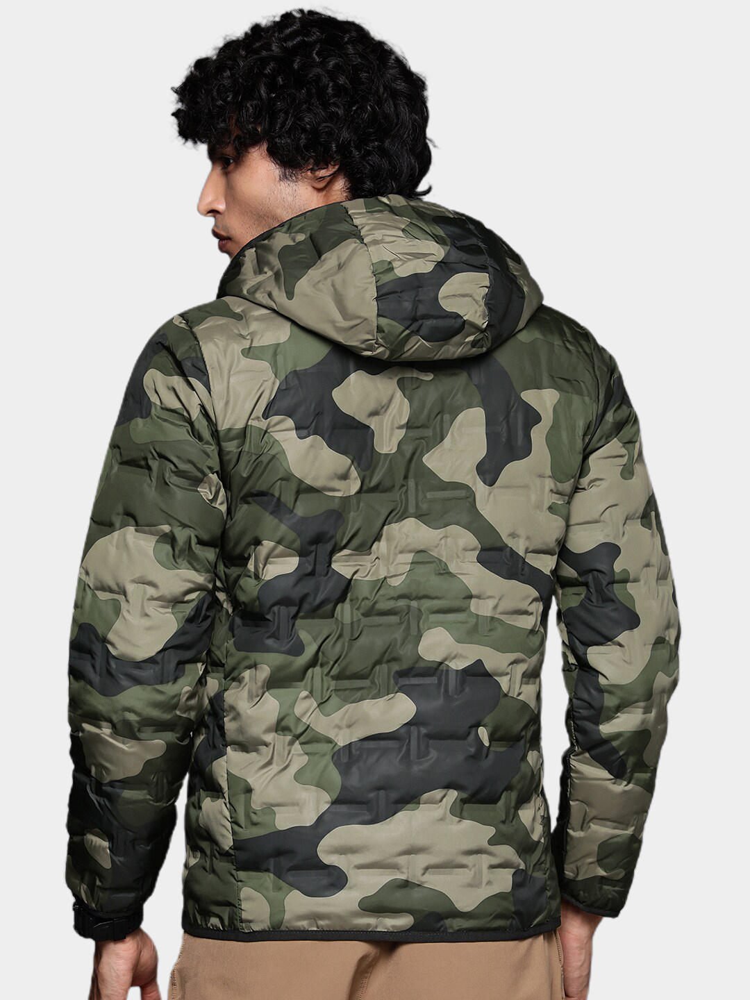 Columbia Men Green Omni-Heat Reflective Delta Ridge Hooded Down Jacket