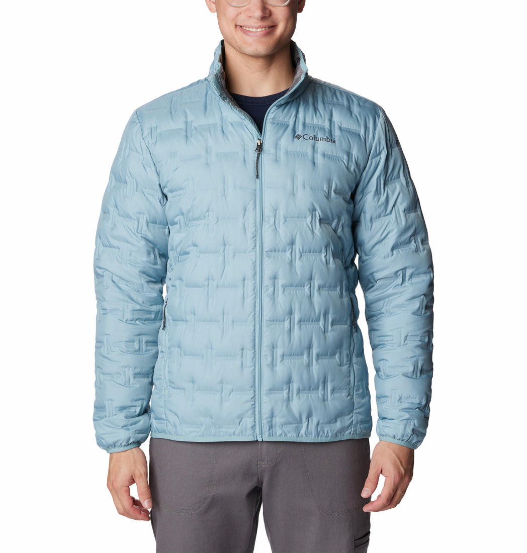 Columbia Men Blue Omni-Heat Reflective Delta Ridge Down Jacket