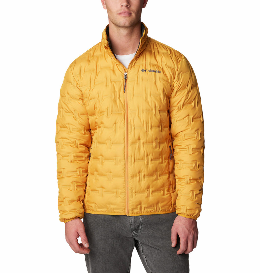 Columbia Men Yellow Delta Ridge Down Jacket